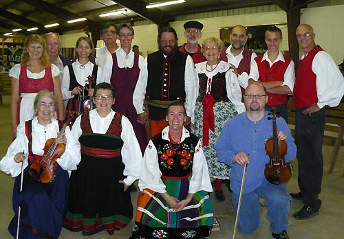 Group in traditional costumes